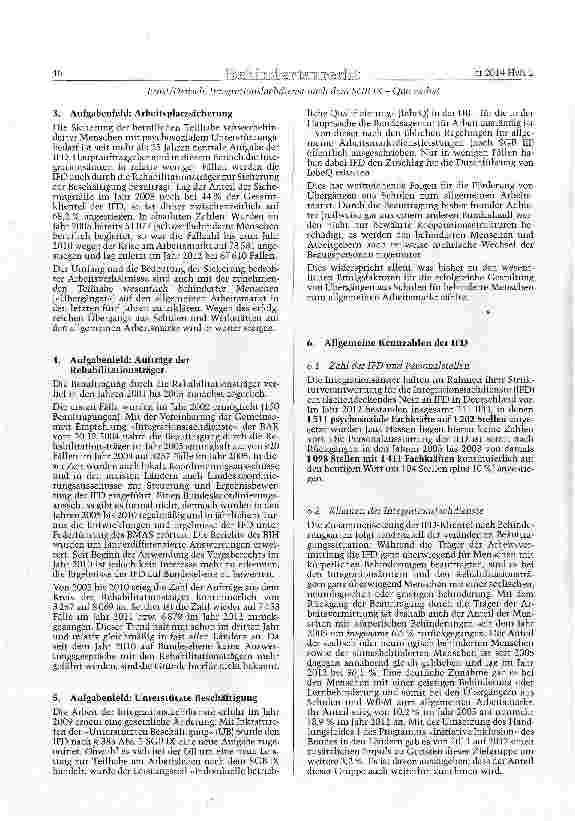 Vorschauseite 4: Integrationsfachdienst nach dem SGB IX -Quovadis?
