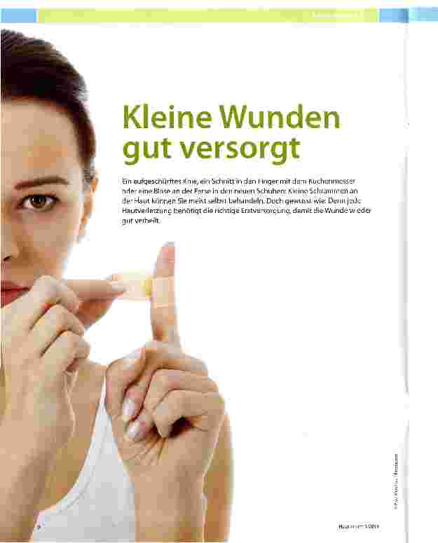 Vorschauseite 1: Kleine Wunden gut versorgt