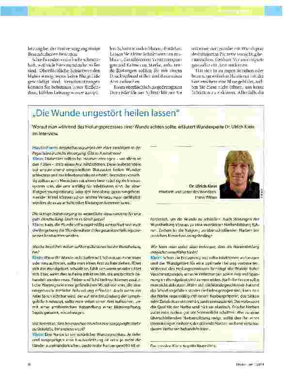 Vorschauseite 3: Kleine Wunden gut versorgt