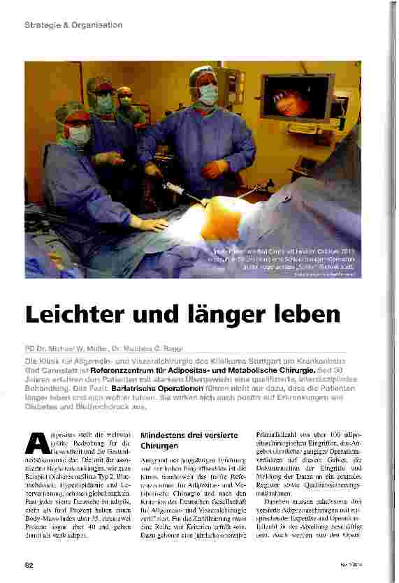 Vorschauseite 1: Leichter und länger leben