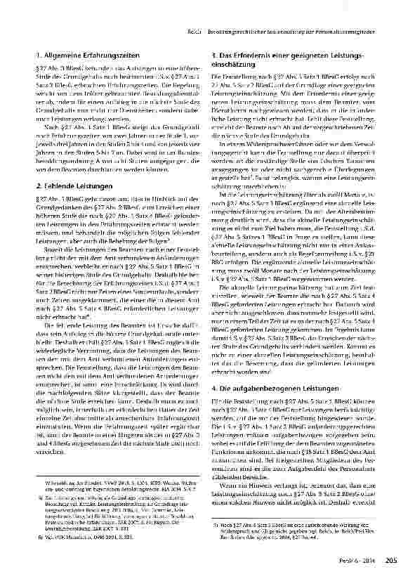 Vorschauseite 2: Besoldungsrechtlicher Stufenaufstieg für Personalratsmitglieder
