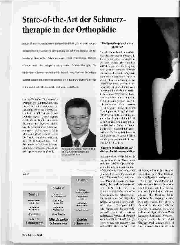 Vorschauseite 1: State-of-the-Art der Schmerztherapie in der Orthopädie