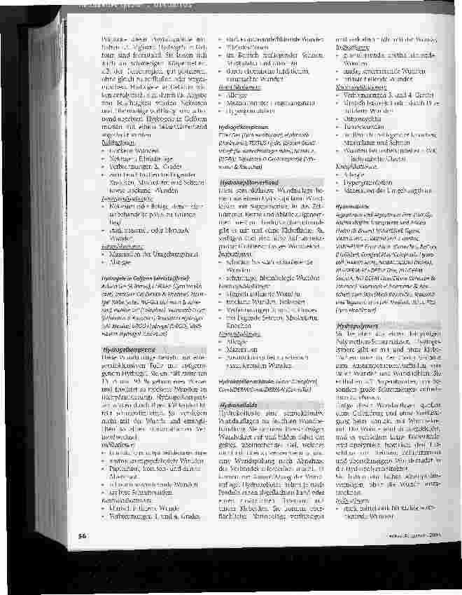 Vorschauseite 3: Wundauflagen und Indikationen