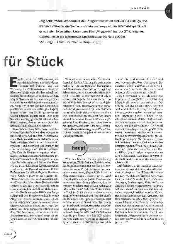 Vorschauseite 2: Stück für Stück
