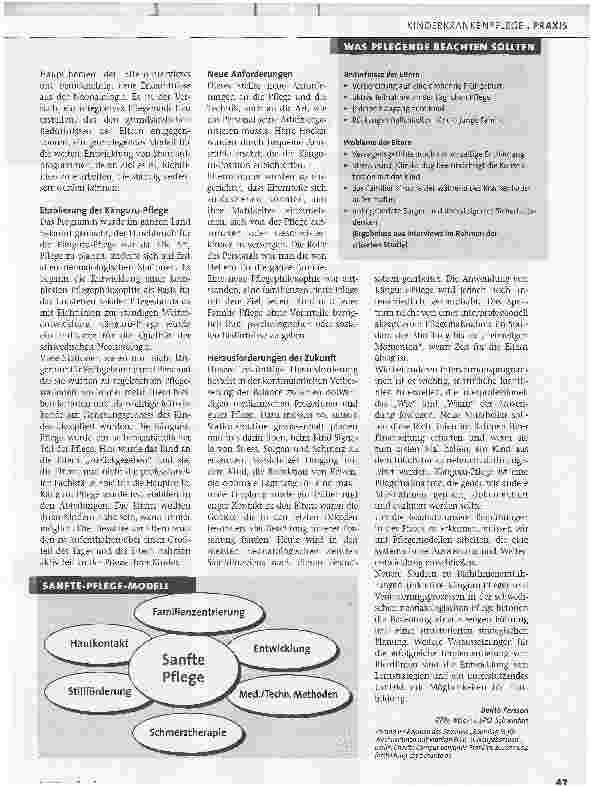 Vorschauseite 2: Der Weg zu einer familienzentrierten PflegeNeonatologie in Schweden