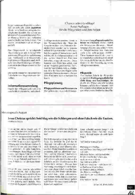 Vorschauseite 2: Pflege der Zukunft - Zukunft der Pflege