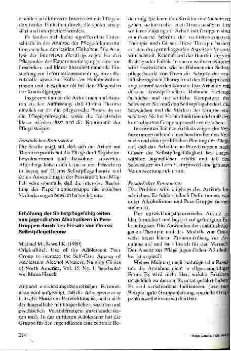 Vorschauseite 2: Bibliographien zur Pflegetheorie von Dorothea Orem
