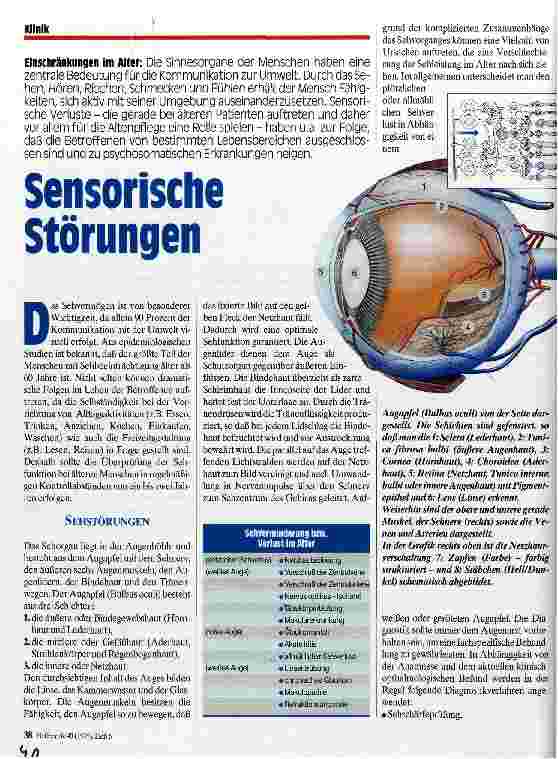 Vorschauseite 1: Sensorische Störungen