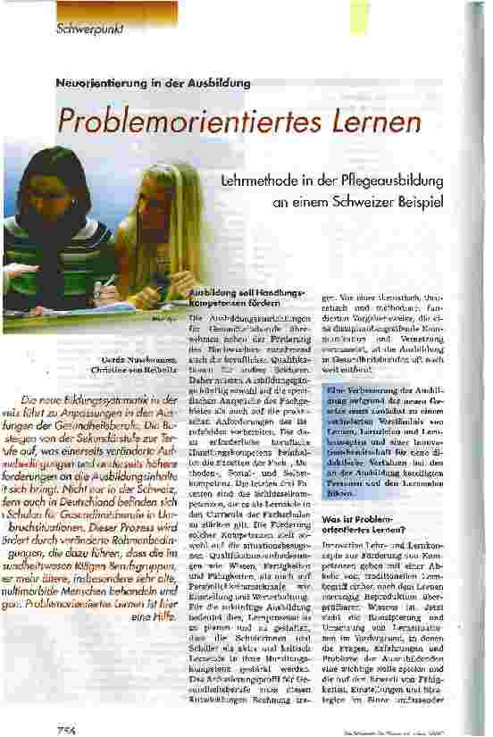 Vorschauseite 1: Problemorientiertes Lernen
