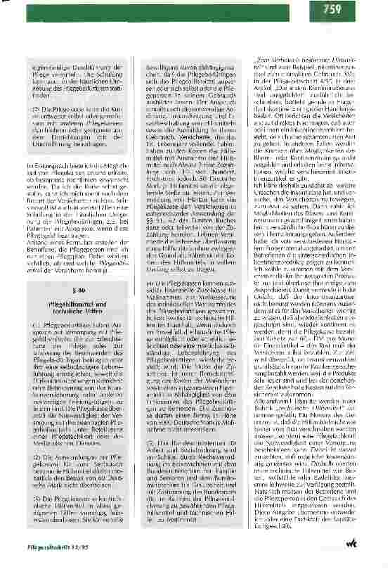 Vorschauseite 4: Die berufliche Eigenständigkeit ist gesetzlich festgeschrieben Neues Aufgabengebiet Pflegeberatung