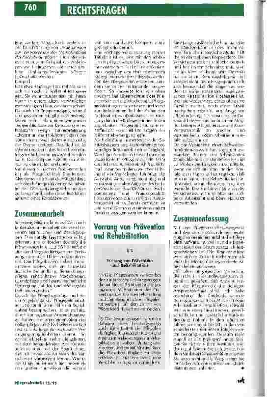 Vorschauseite 5: Die berufliche Eigenständigkeit ist gesetzlich festgeschrieben Neues Aufgabengebiet Pflegeberatung