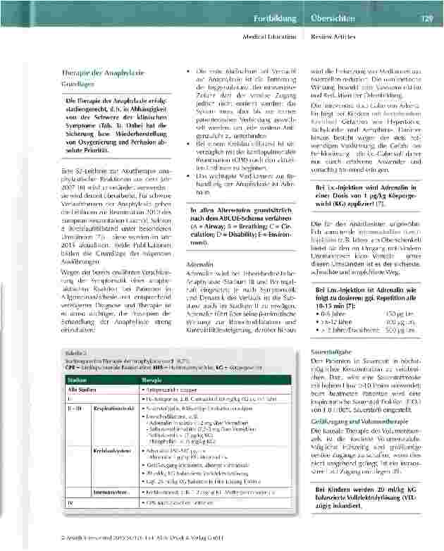 Vorschauseite 4: Allergie und Anaphylaxie in der Kinderanästhesie