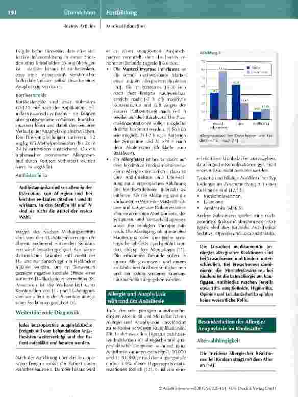 Vorschauseite 5: Allergie und Anaphylaxie in der Kinderanästhesie