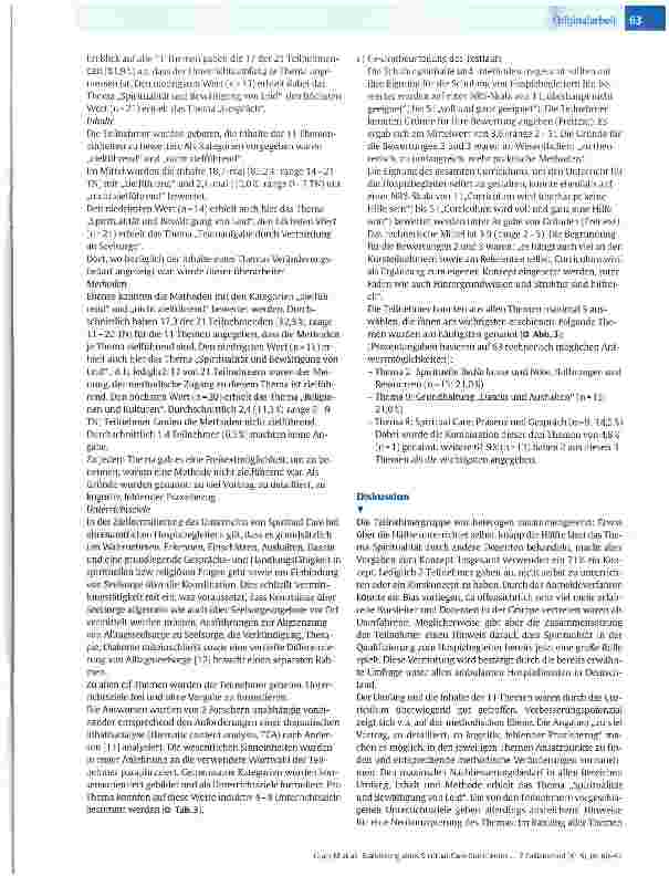 Vorschauseite 4: Evaluierung eines Spiritual-Care-Curriculums für Hospizbegleiter