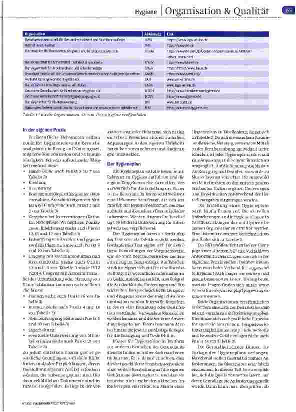Vorschauseite 2: QM in der Freiberuflichkeit Teil 13 Hygiene nach Plan