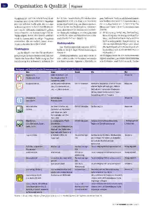 Vorschauseite 3: QM in der Freiberuflichkeit Teil 13 Hygiene nach Plan