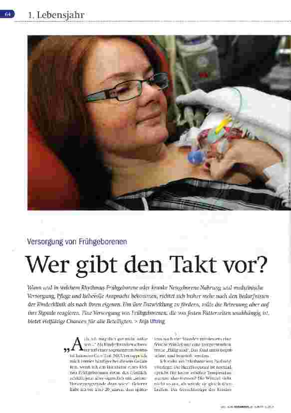 Vorschauseite 1: Versorgung von Frühgeborenen Wer gibt den Takt vor?