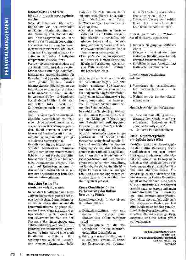 Vorschauseite 3: Die Wege zu Fachkräften sind online