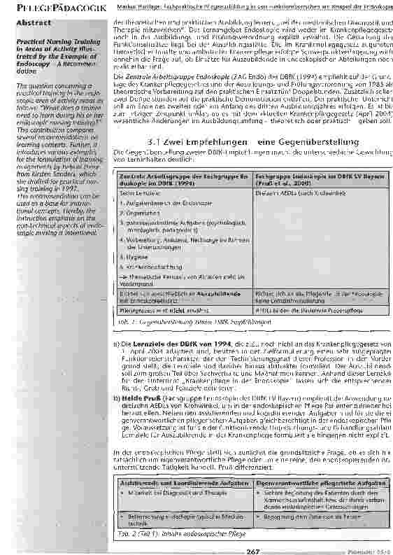 Vorschauseite 2: Fachpraktische Pflegeausbildung in den Funktionsbereichen am Beispiel der Endoskopiekus Hartlage3325 Bremenkus. Hartlage@klinikum-nen-ost. de