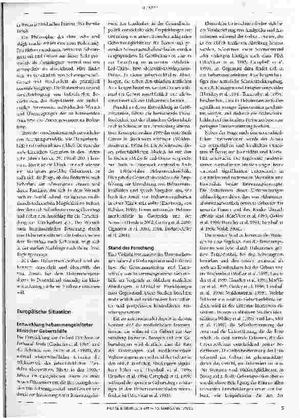 Vorschauseite 3: Der Verbund Hebammenforschung:Gesundheitsförderung im Geburtsprozess