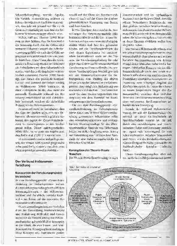 Vorschauseite 4: Der Verbund Hebammenforschung:Gesundheitsförderung im Geburtsprozess