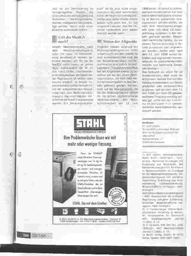 Vorschauseite 3: Die Krankenhaushygiene und das Medizinproduktegesetz