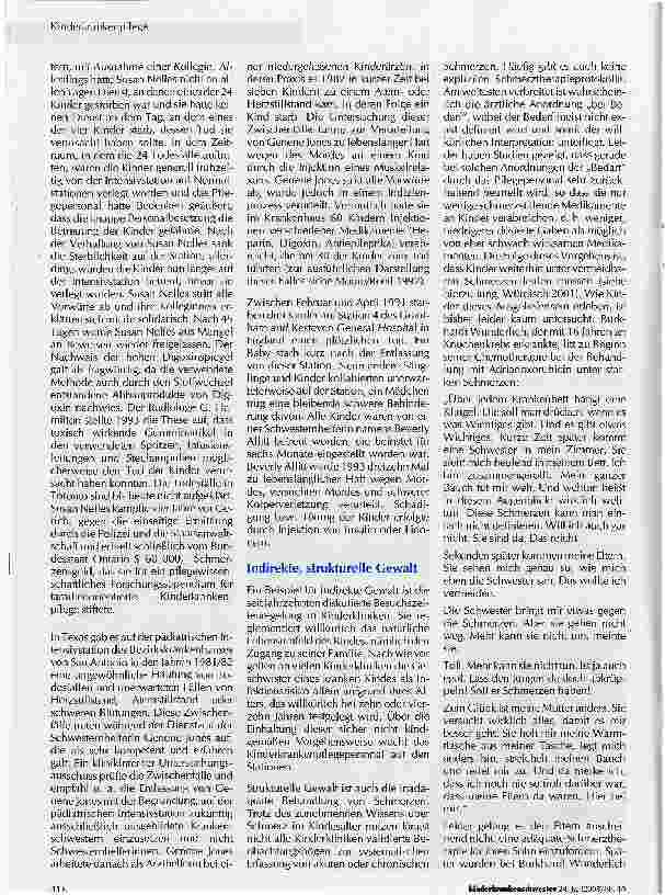 Vorschauseite 2: Gewalt in der Kinderkrankenpflege