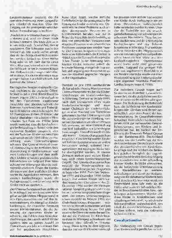 Vorschauseite 3: Gewalt in der Kinderkrankenpflege