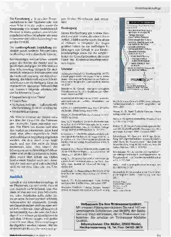 Vorschauseite 5: Gewalt in der Kinderkrankenpflege