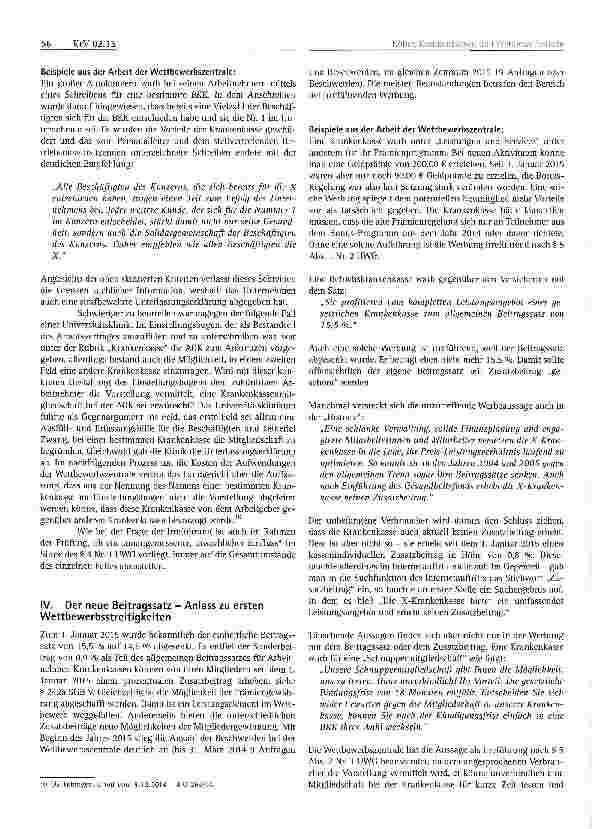 Vorschauseite 3: Krankenkassen und Wettbewerbsrecht