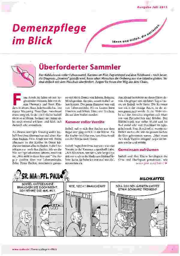 Vorschauseite 1: Überforderter Sammler