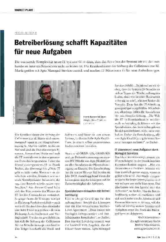 Vorschauseite 1: Betreiberlösung schafft Kapazitäten für neue Aufgaben