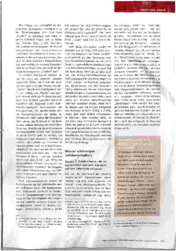 Vorschauseite 2: Schwierige Schüler/innen und ihre Lehrer/innen Teil 2: Schülerporträts von PflegeSehrenden