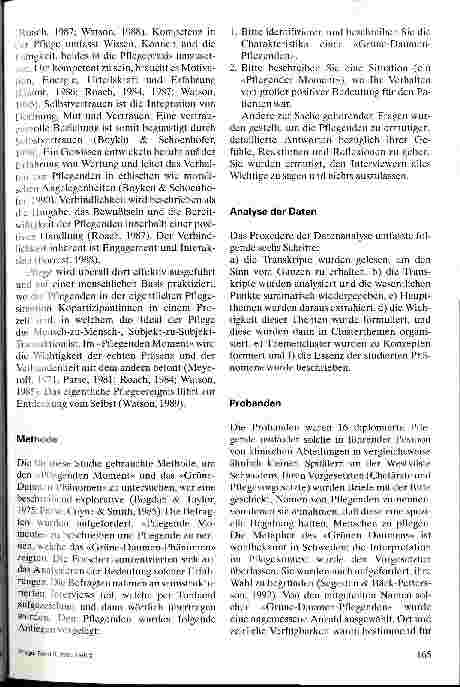 Vorschauseite 3: Der Pflegende Moment (Caring Moment) und das Grüne-Daumen-Phänomen bei Pflegenden in Schweden