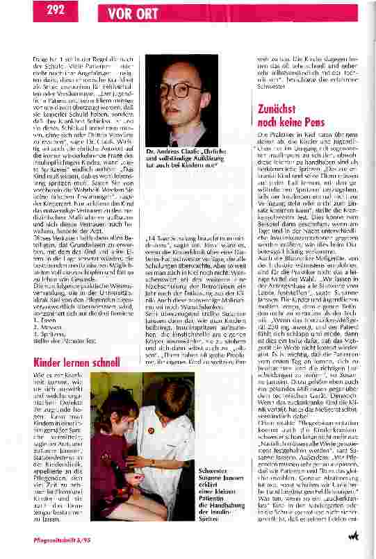 Vorschauseite 2: Die Schulung im Krankenhaus stellt Weichen