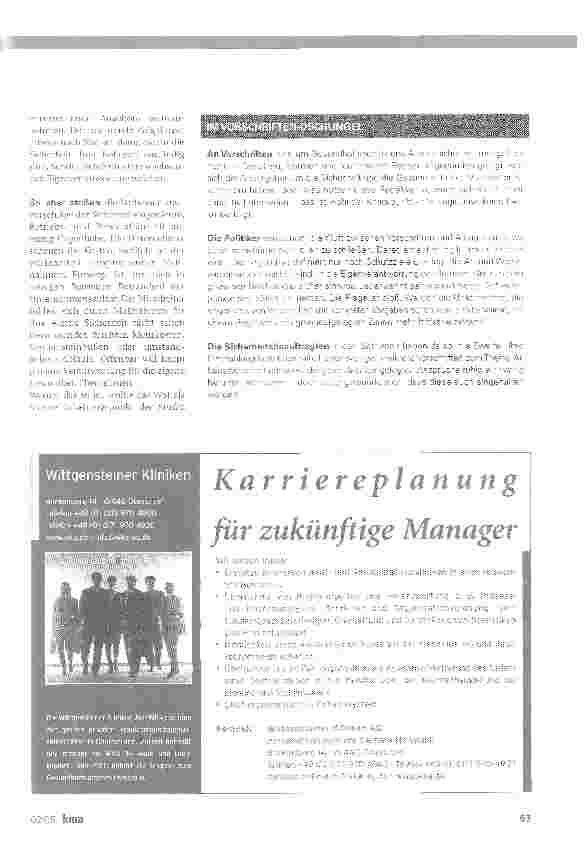 Vorschauseite 4: ARBEITSSICHERHEIT. Riskanter Sparkurs