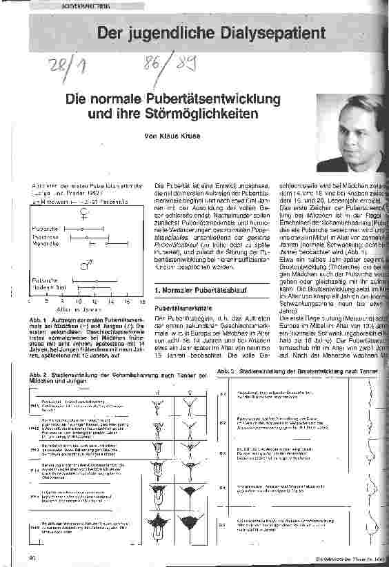 Vorschauseite 1: Die normale Pubertätsentwicklung und ihre Störmöglichkeiten