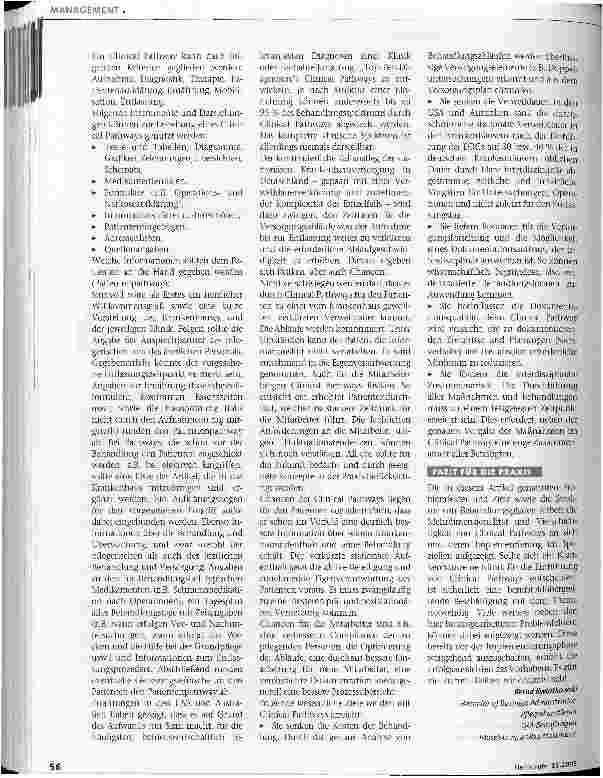 Vorschauseite 3: Arbeiten mit Clinical Pathways