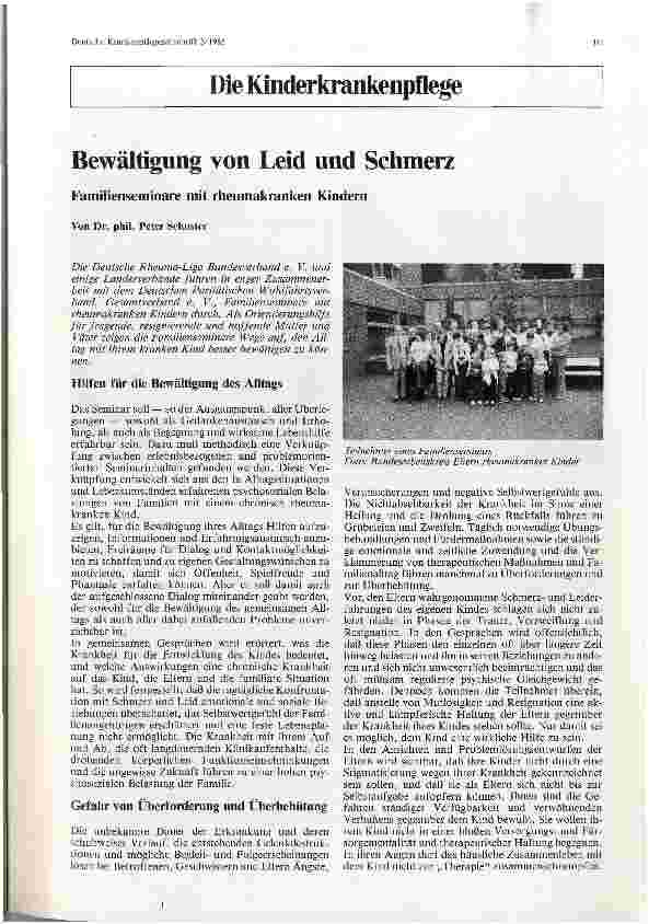 Vorschauseite 1: Bewältigung von Leid und Schmerz