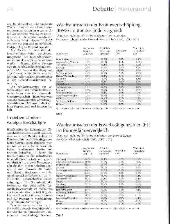 Vorschauseite 3: Gesundheitsindustrie regional denken