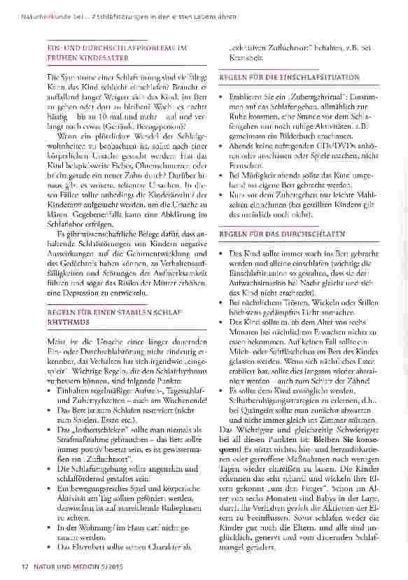 Vorschauseite 2: Schlafstörungen in den ersten Lebensjahren