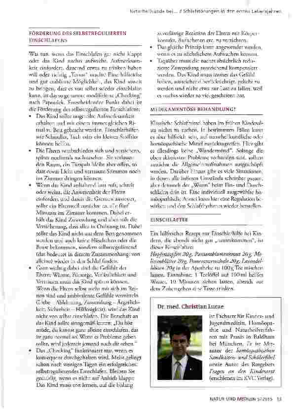 Vorschauseite 3: Schlafstörungen in den ersten Lebensjahren