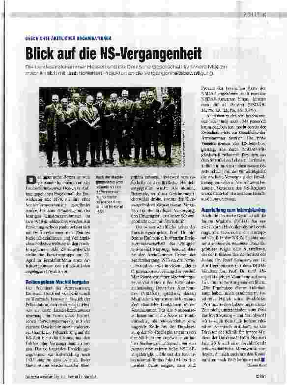 Vorschauseite 1: Blick auf die NS-Vergangenheit