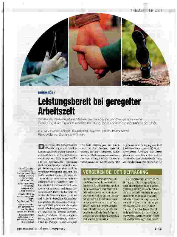 Vorschauseite 1: Leistungsbereit bei geregelter Arbeitszeit