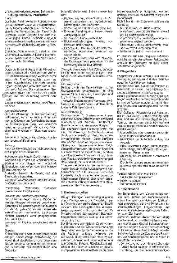 Vorschauseite 5: Die Pflege eines Patienten mit Verbrennungen