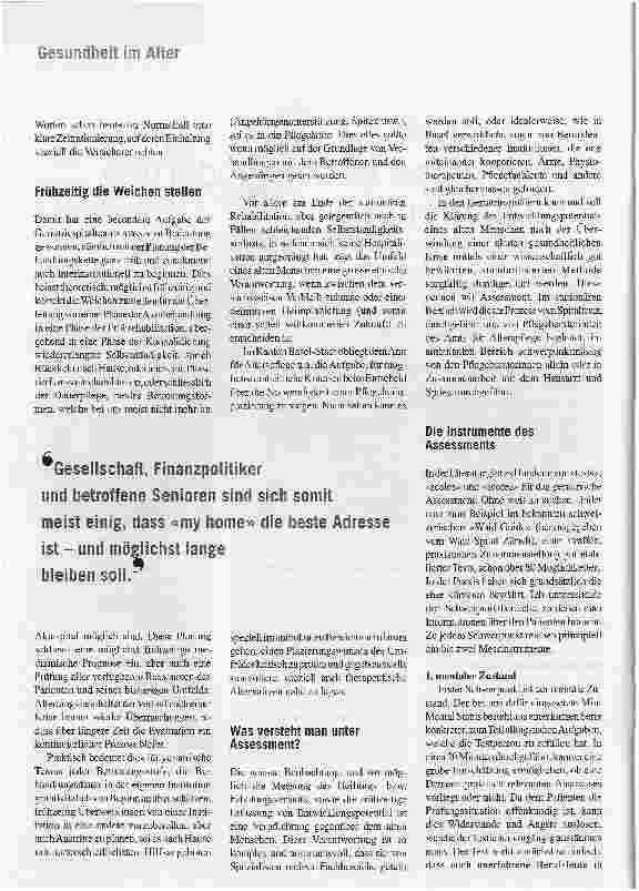 Vorschauseite 2: Die rationale Drehscheibe in der modernenAltersbetreuung