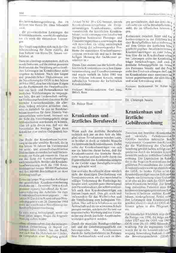 Vorschauseite 4: Das Recht des Krankenhausarztes