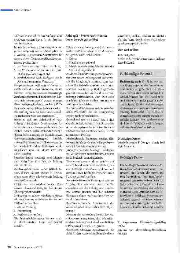 Vorschauseite 3: Prüfung von Arbeitsmitteln