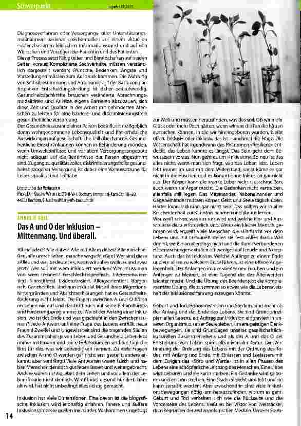 Vorschauseite 2: Barriereund diskriminierungsfreie gesundheitliche Versorgung