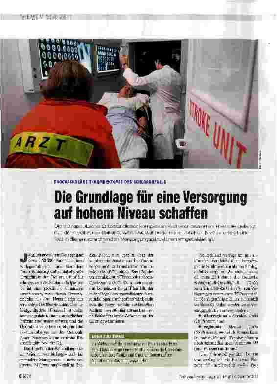 Vorschauseite 1: Die Grundlage für eine Versorgung auf hohem Niveau schaffen